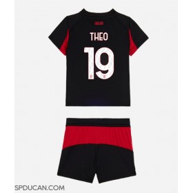 Dječji Nogometni Dres AC Milan Theo Hernandez #19 Domaci 2025-26 Kratak Rukav (+ Kratke hlače)
